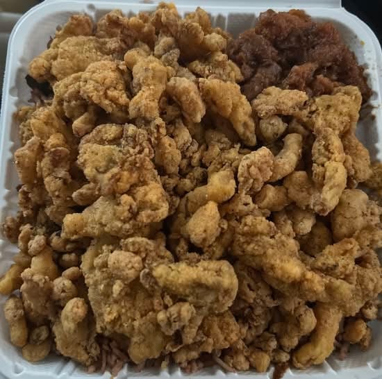 Vegan Fried Chicken Platter.